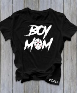 Boy Mom Jason Halloween Reckless Halo Graphic Shirt
