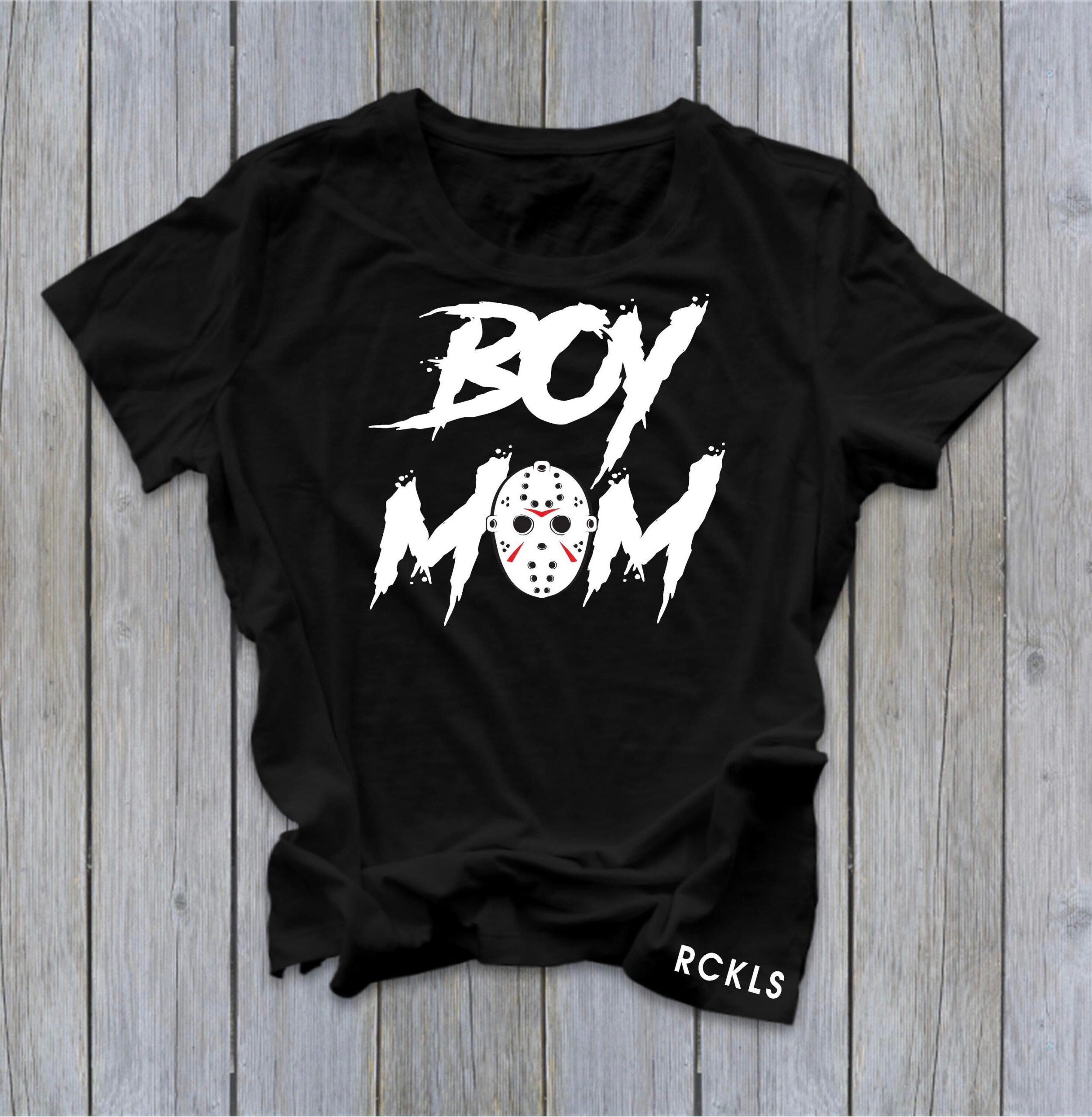 Boy Mom Jason Halloween Reckless Halo Graphic Shirt
