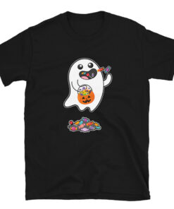 Cute Little Ghost Eating spirit halloween shirt