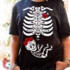 Skeleton Candy X-Ray Halloween Pregnant Shirt