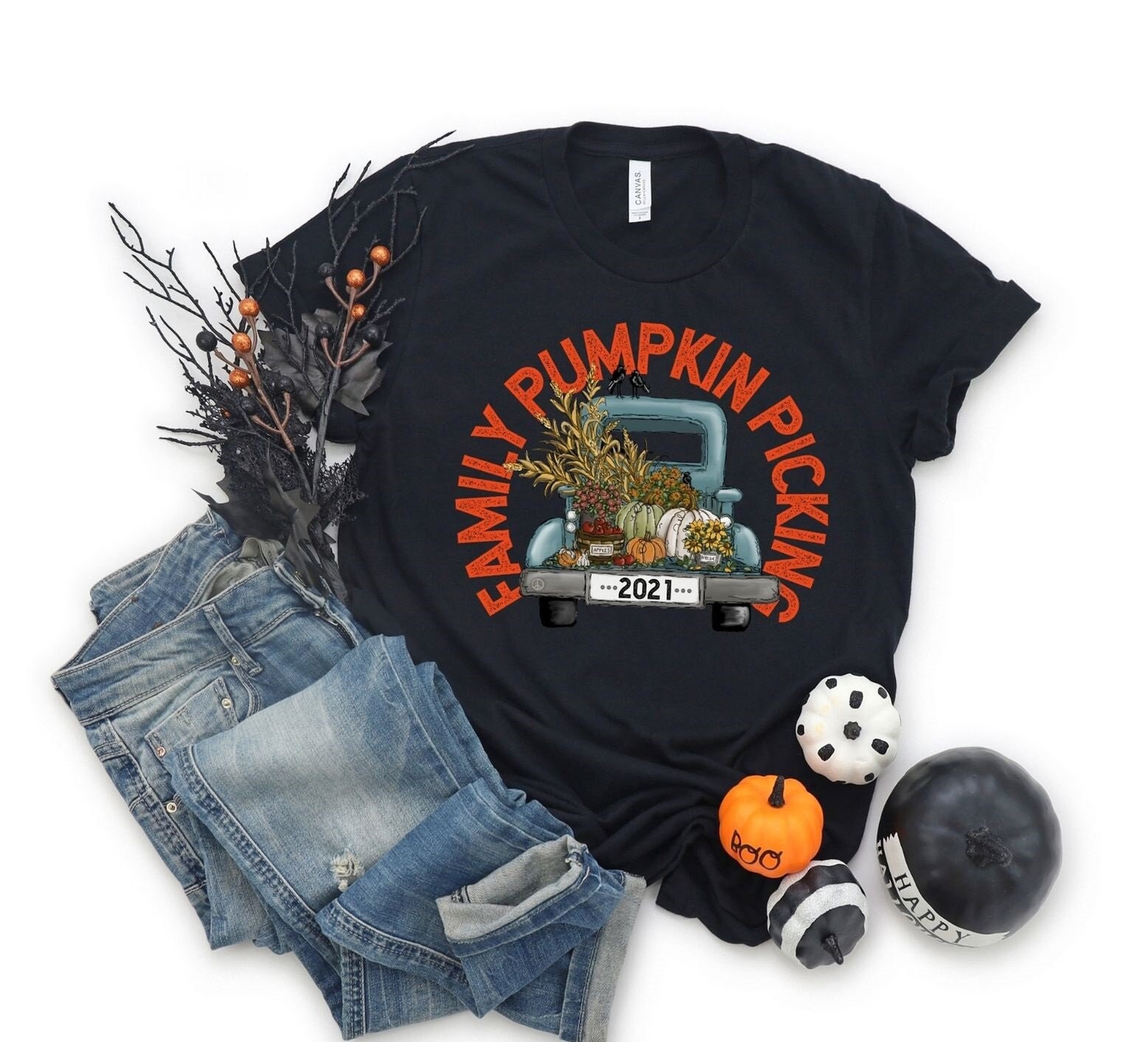 Family Pumpkin Picking Shirts For Halloween