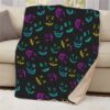 Jack-O-Lantern Fleece Halloween Blanket