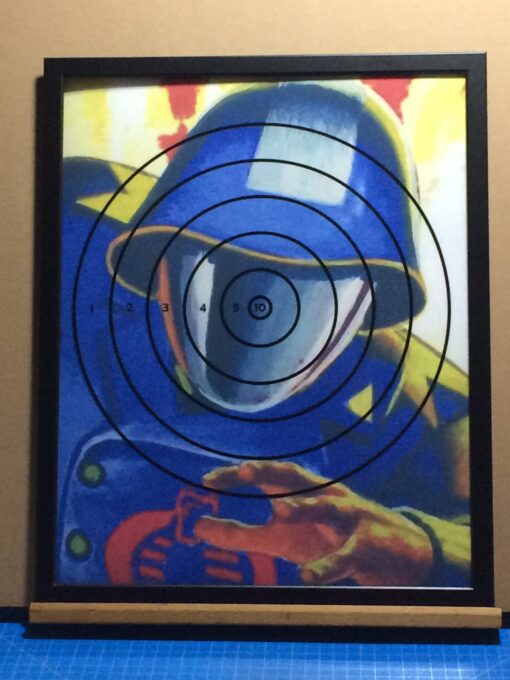 Gi Joe Cobra Commander Nerf Headshots Targeting Game Mondo Halloween Poster