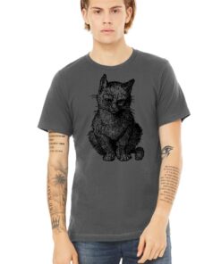 GRUMPY CAT Asphalt Grey & Black Grunge Shirt Unisex