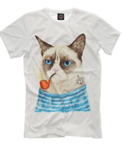 Grumpy Cat Sailor Funny T-Shirt