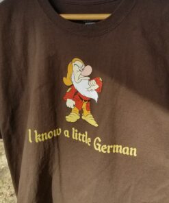 Grumpy Dwarf I Know German Graphic T Shirt