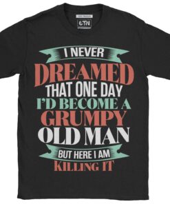 Grumpy Old Man T Shirt UK Halloween