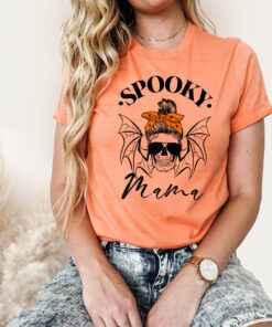 Halloween party mom skull shirt