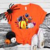 Halloween Pumpkin Carving Floral Shirt