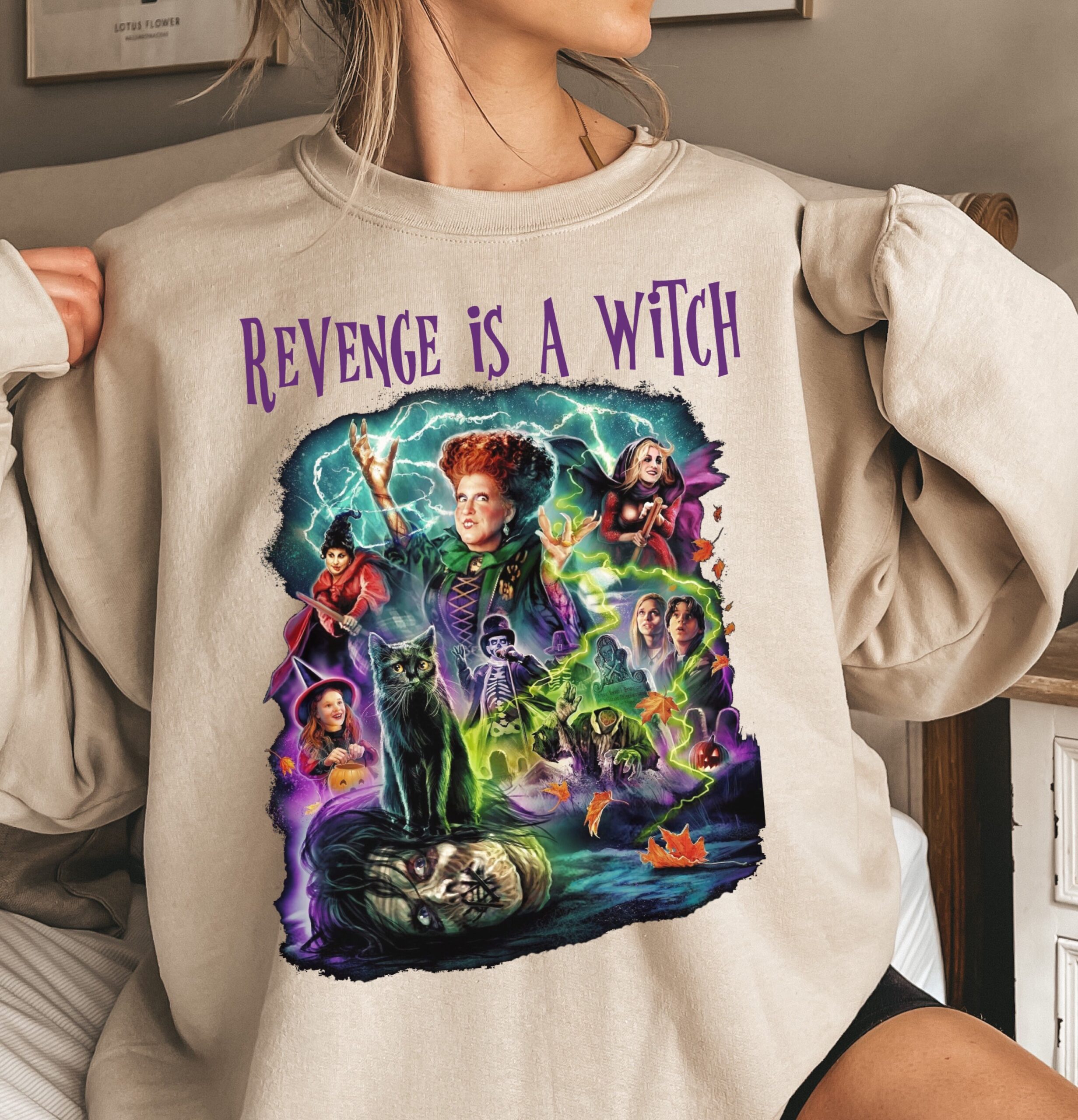 Hocus Pocus Revenge Is A Witch Sanderson Halloween Shirt