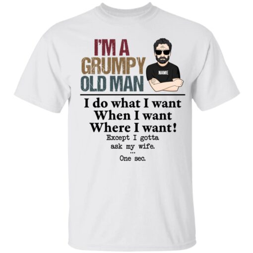 I’m A Grumpy Old Man Personalized Shirt