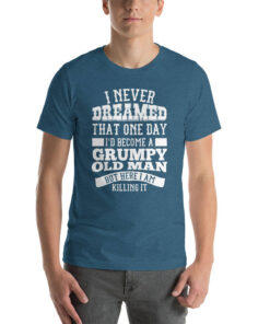 A Grumpy Old Man Short Sleeve Unisex Halloween T-Shirt