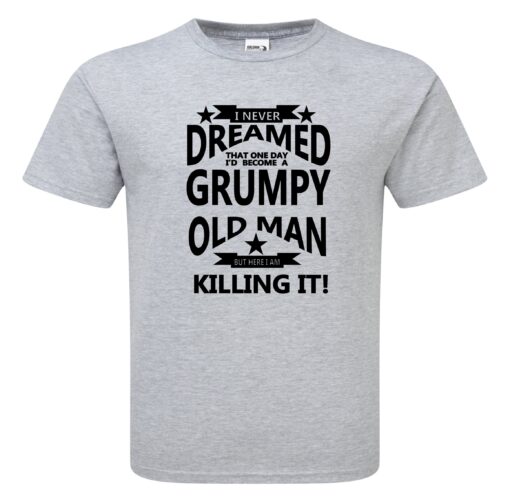 Humorous Funny I’m A Grumpy Old Man Premium Quality T-shirt