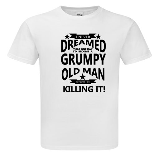 Humorous Funny I’m A Grumpy Old Man Premium Quality T-shirt