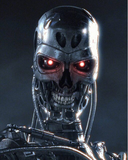 Terminator Headshots Targeting Game Mondo Halloween Poster