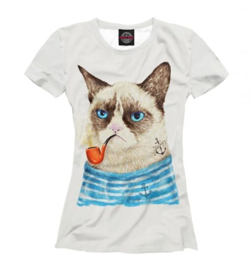 Grumpy Cat Sailor Funny T-Shirt