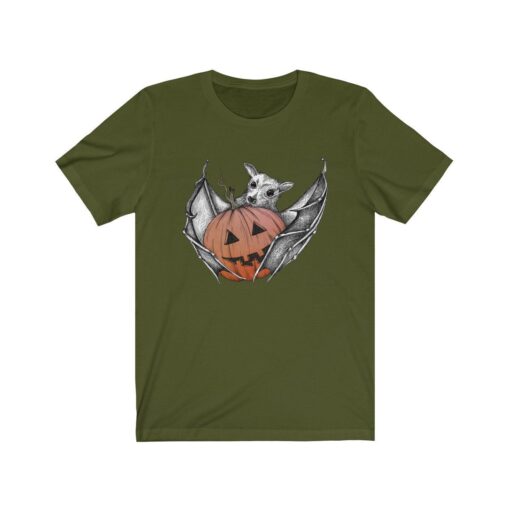 Bat & Pumpkin Halloween Shirt