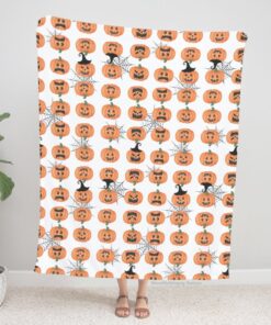 Halloween Pumpkin Fall Blanket