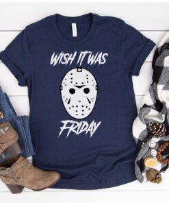 Wish it were Friday hockey Mask Halloween shirt