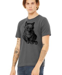 GRUMPY CAT Asphalt Grey & Black Grunge Shirt Unisex