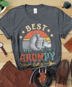 Best Grumpy Ever Shirt For Men Vintage Retro T-shirt