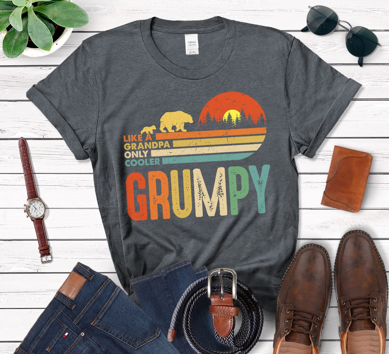 Grumpy Like A Grandpa Only Cooler Halloween Shirt