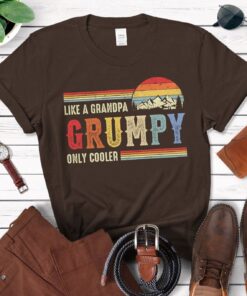 Grumpy Like A Grandpa Only Cooler Vintage Classic Shirt