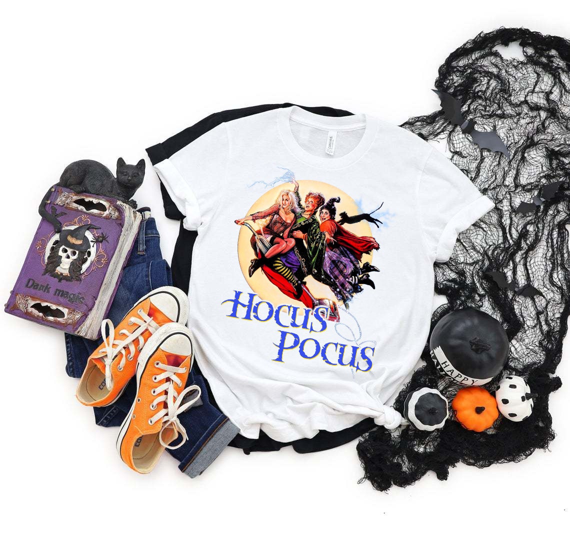 Hocus Pocus Sanderson Sisters Bleached Halloween Shirt