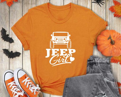 Sleeve Jeep Lover Tee Halloween Girl Shirt