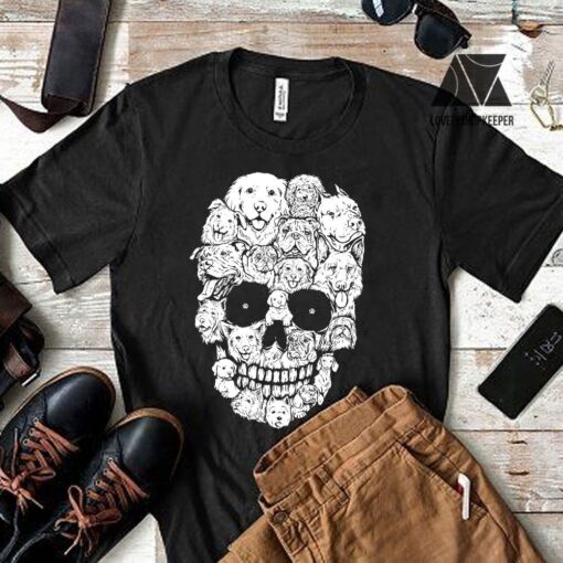 Halloween Dog Spooky Skull Shirt