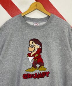 Vintage Grumpy Dwarf Sweatshirt Crewneck Disney Shirt