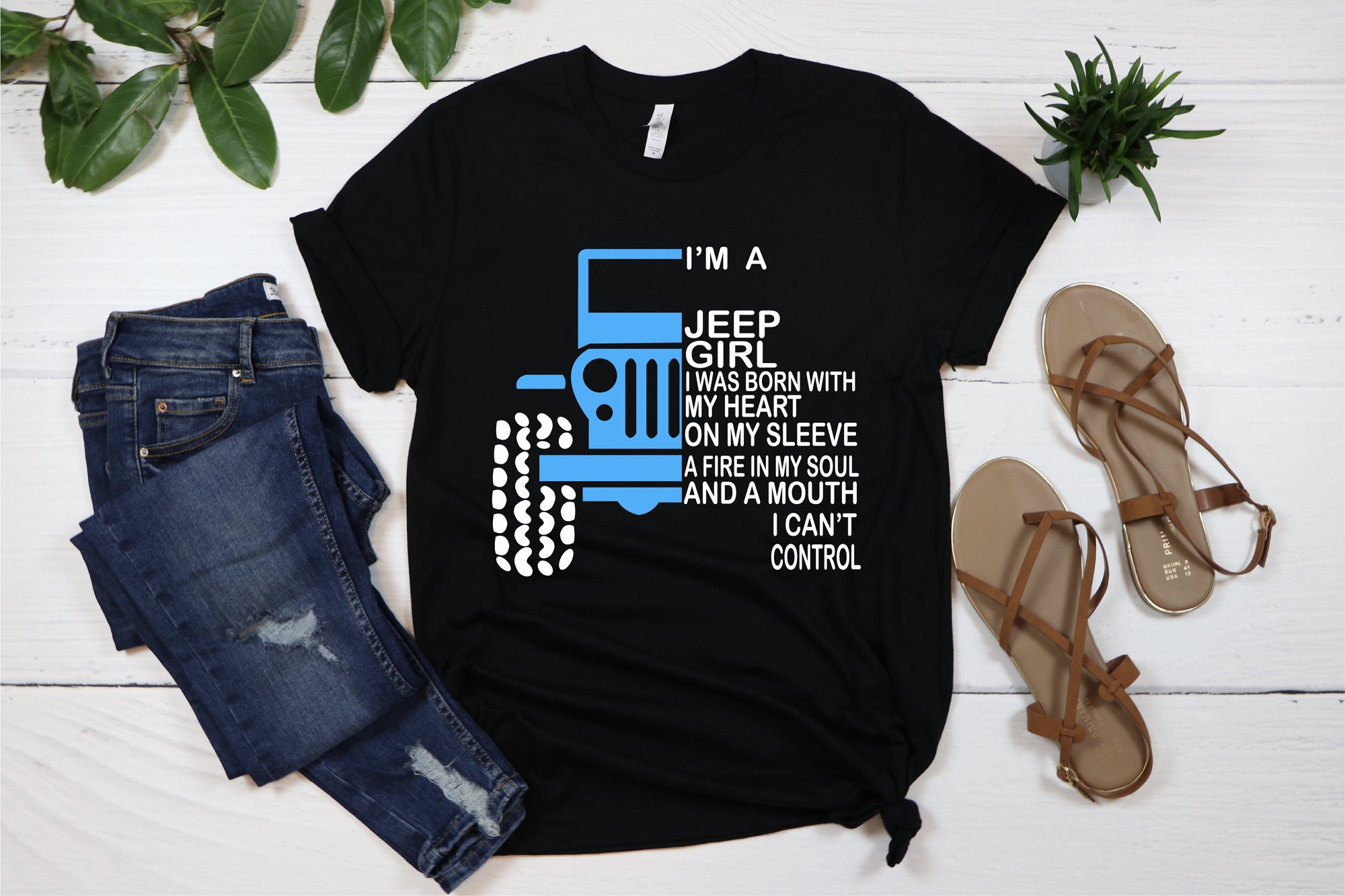 Trendy Graphic Short Sleeve Jeep Lover Tee Shirt