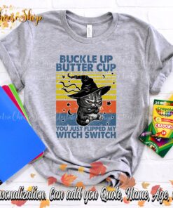 You Just Flipped My Witch Switch Black Cat Halloween Vintage Shirt