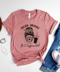 Halloween Mom Shirt Skull Coffee