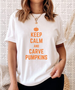 Pumpkin Carving Keep Calm Shirt