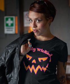 Pretty Wicked Halloween Pumpkin Carving Shirt