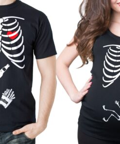 Matching Halloween Couple Pregnancy Shirts