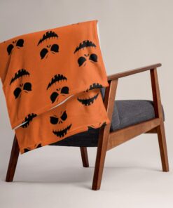 Jack-o-Lantern Throw Halloween Blanket