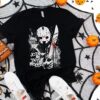 Horror Movie Characters In Knives Halloween Shirt