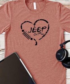 Jeep Girl Heather Mauve Halloween Shirt