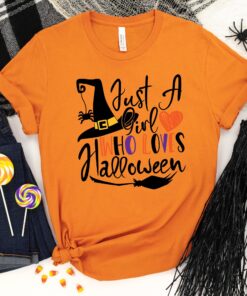 Just A Girl Who Loves Halloween Shirt