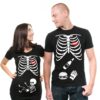 Skeleton Maternity Halloween T-shirt