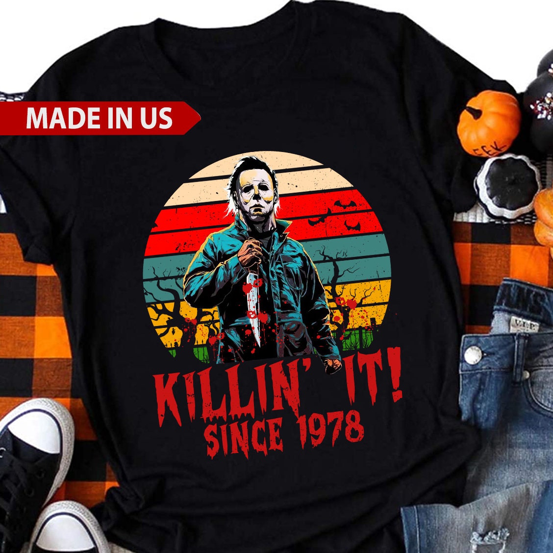 Michael Myers Killing It Since 1978 Halloween Gift Shirt