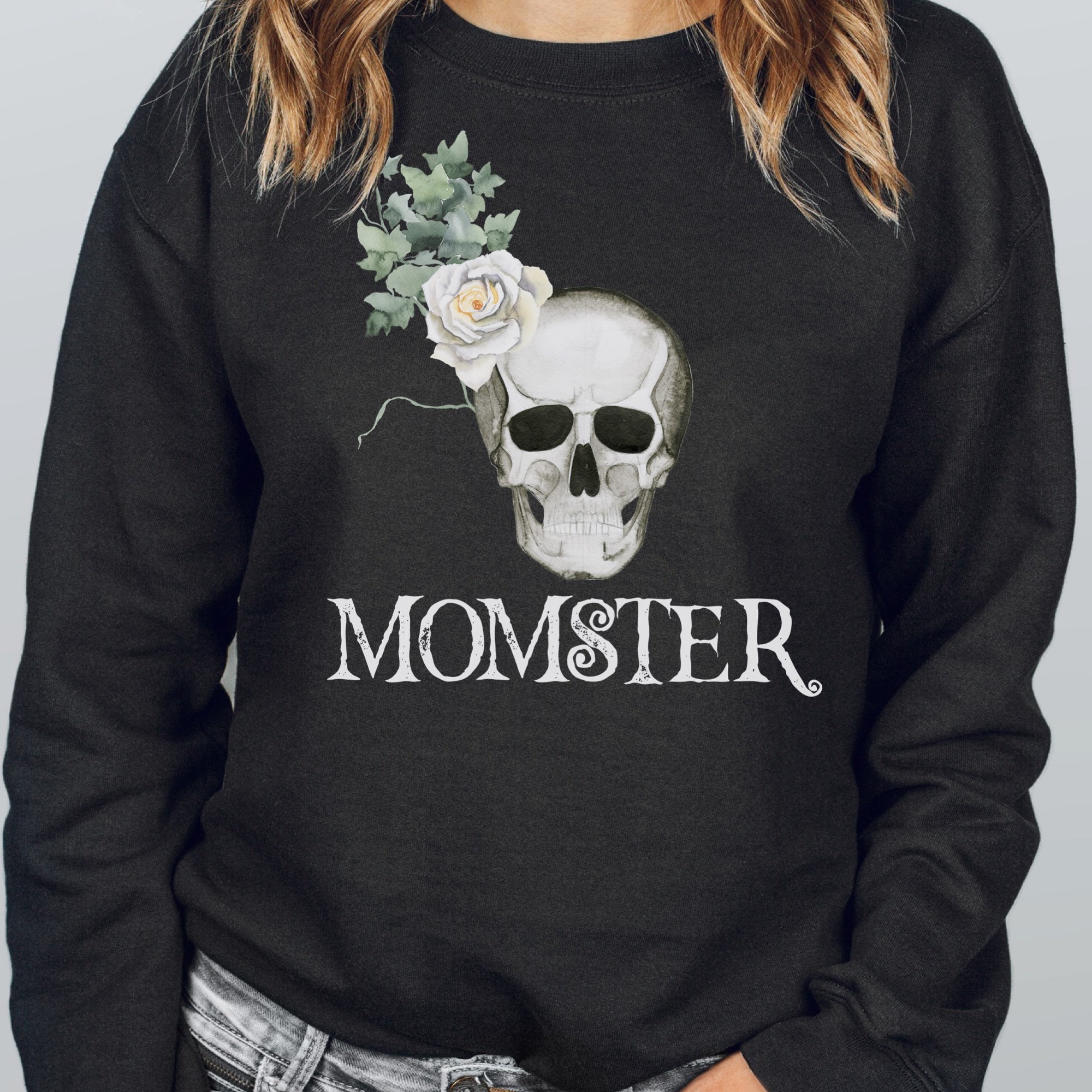Momster Skull Halloween Sweatshirt