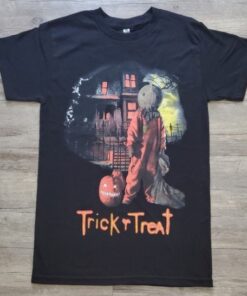 NEW TRICK R TREAT Unisex Hip Hop Fan halloween shirt