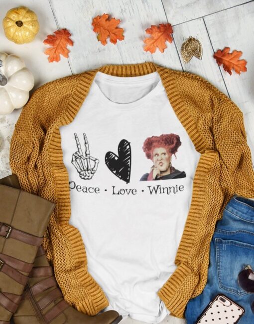 Peace Love Winnie Winifred Sanderson Halloween Gift