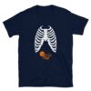 TWINS Skeleton Maternity Pregnancy Halloween T-shirt