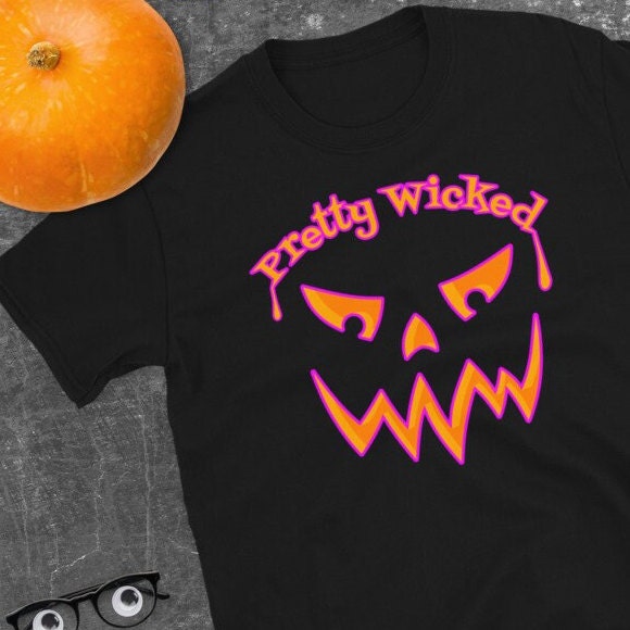 Pretty Wicked Halloween Pumpkin Carving Shirt