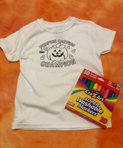 Pumpkin Carving Champion Halloween Kids Coloring Shirt