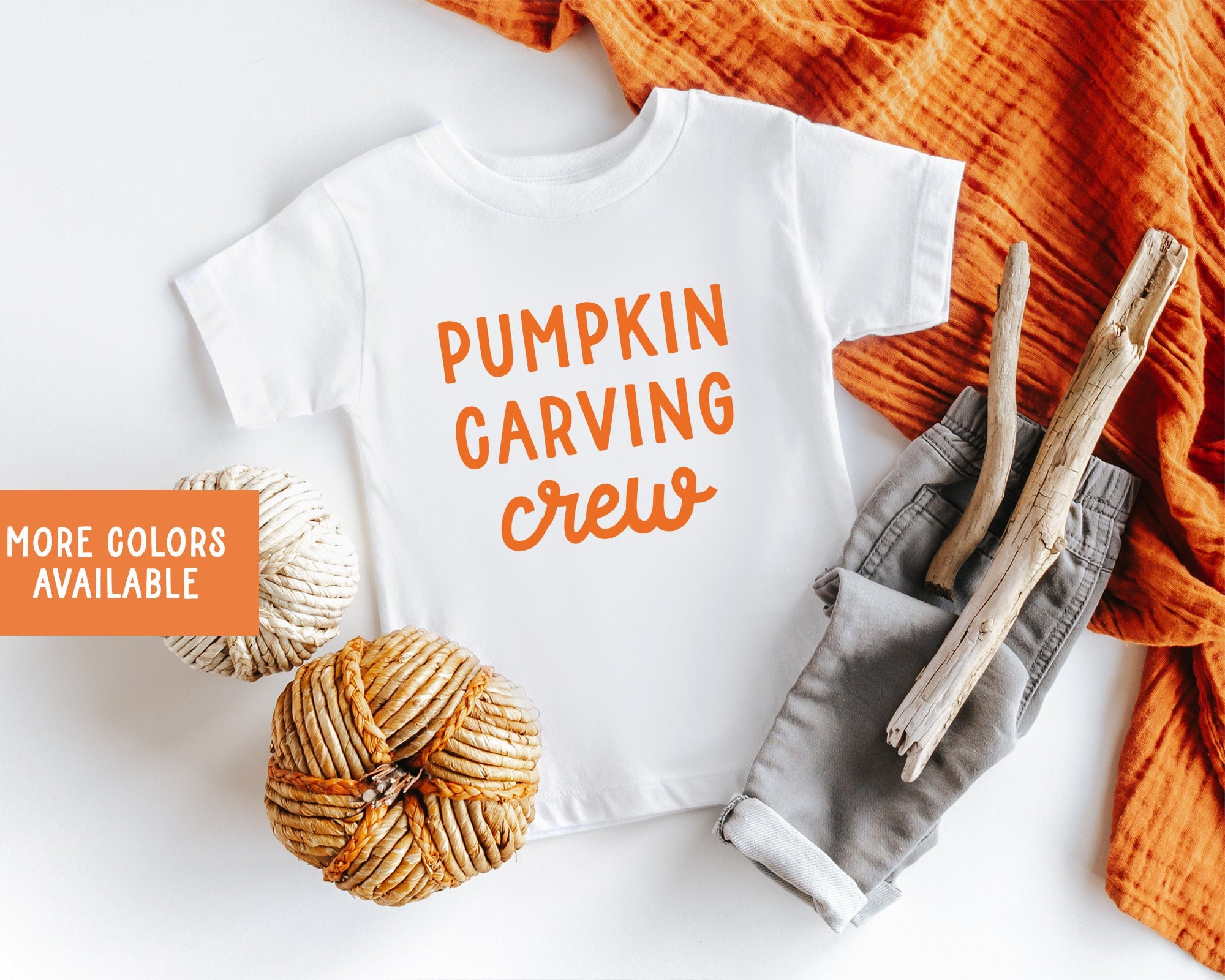 Pumpkin Carving Crew Toddler Halloween Shirt